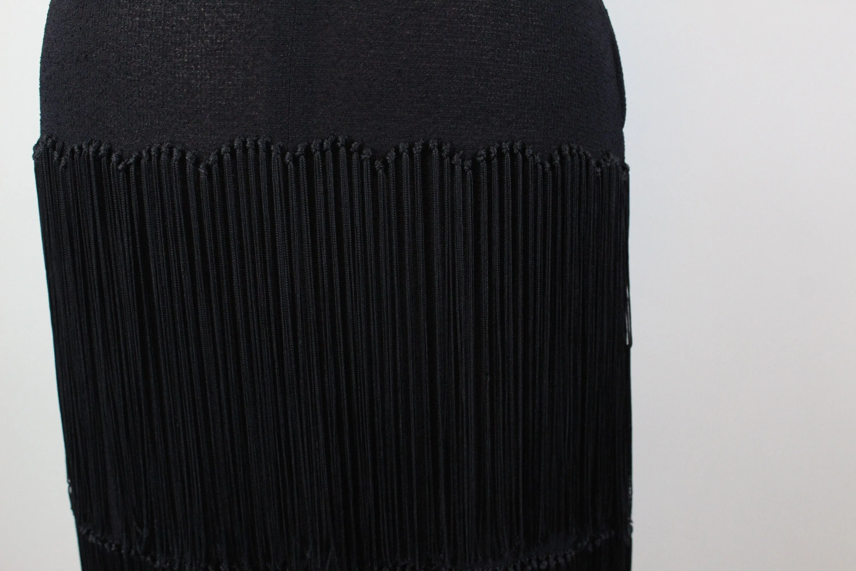 1940s FRINGE rayon crepe dress small  |  new spring