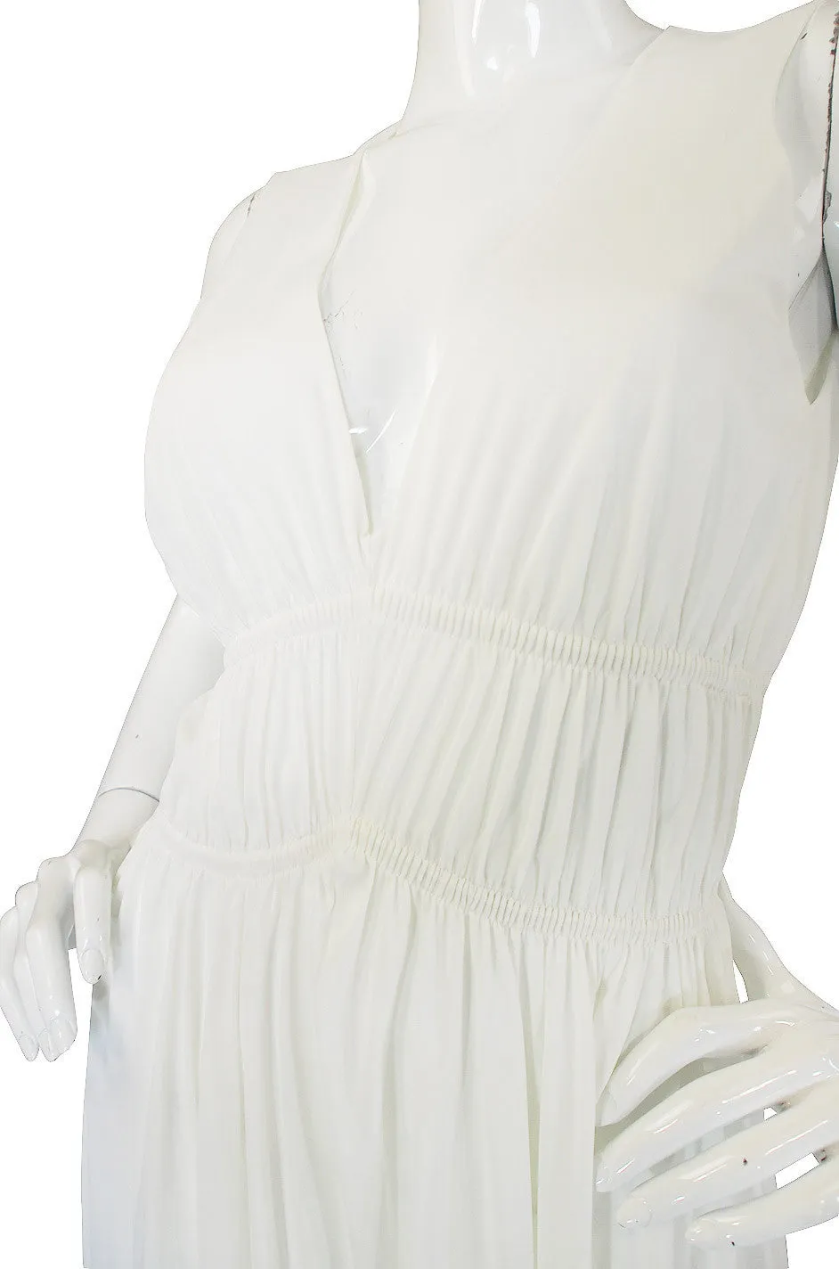 1970s White John Kloss Goddess Gown