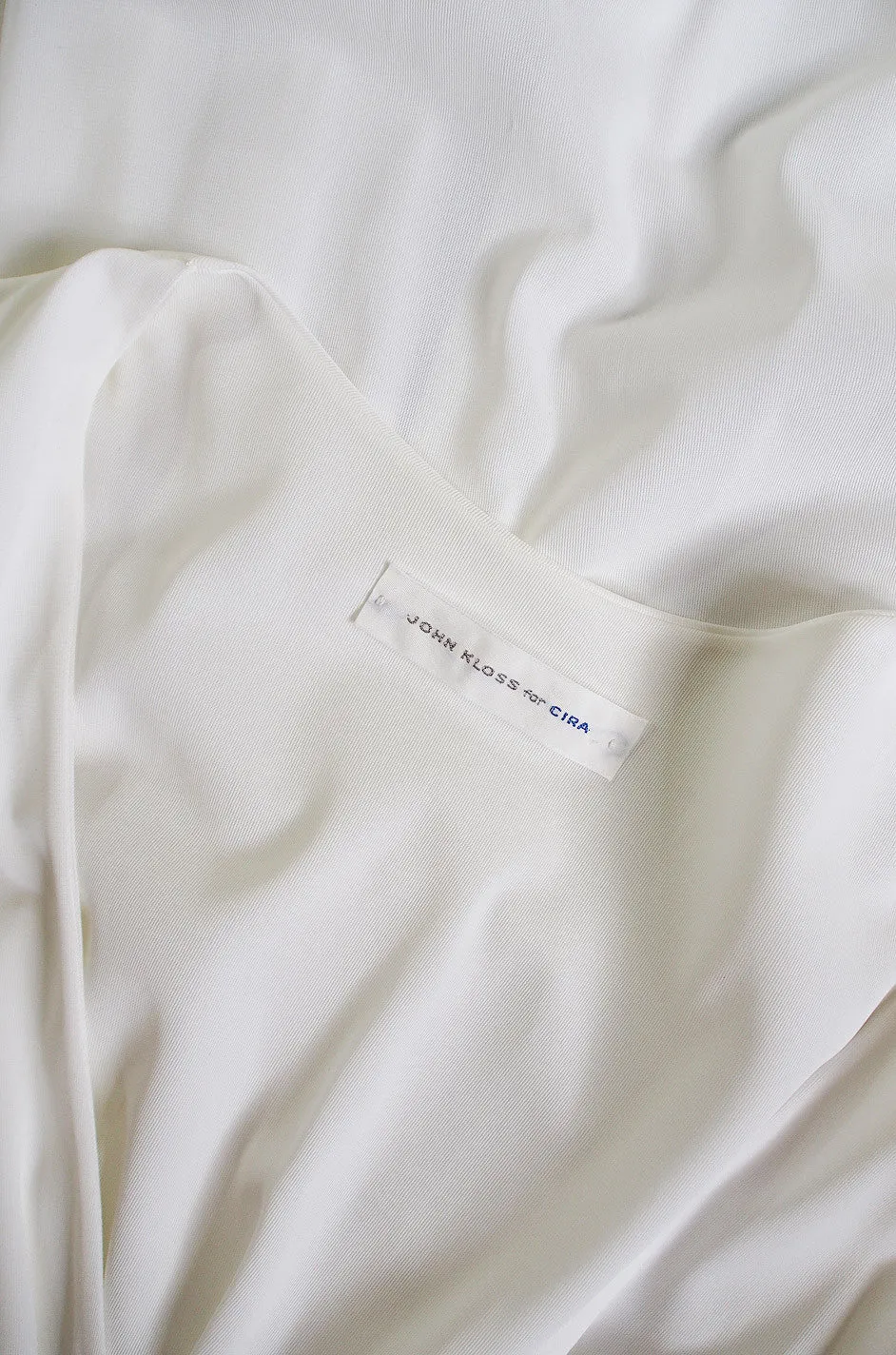 1970s White John Kloss Goddess Gown