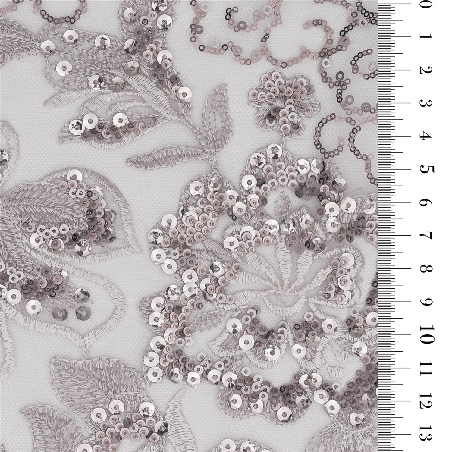 3445 COLORED SEQUINED FABRIC