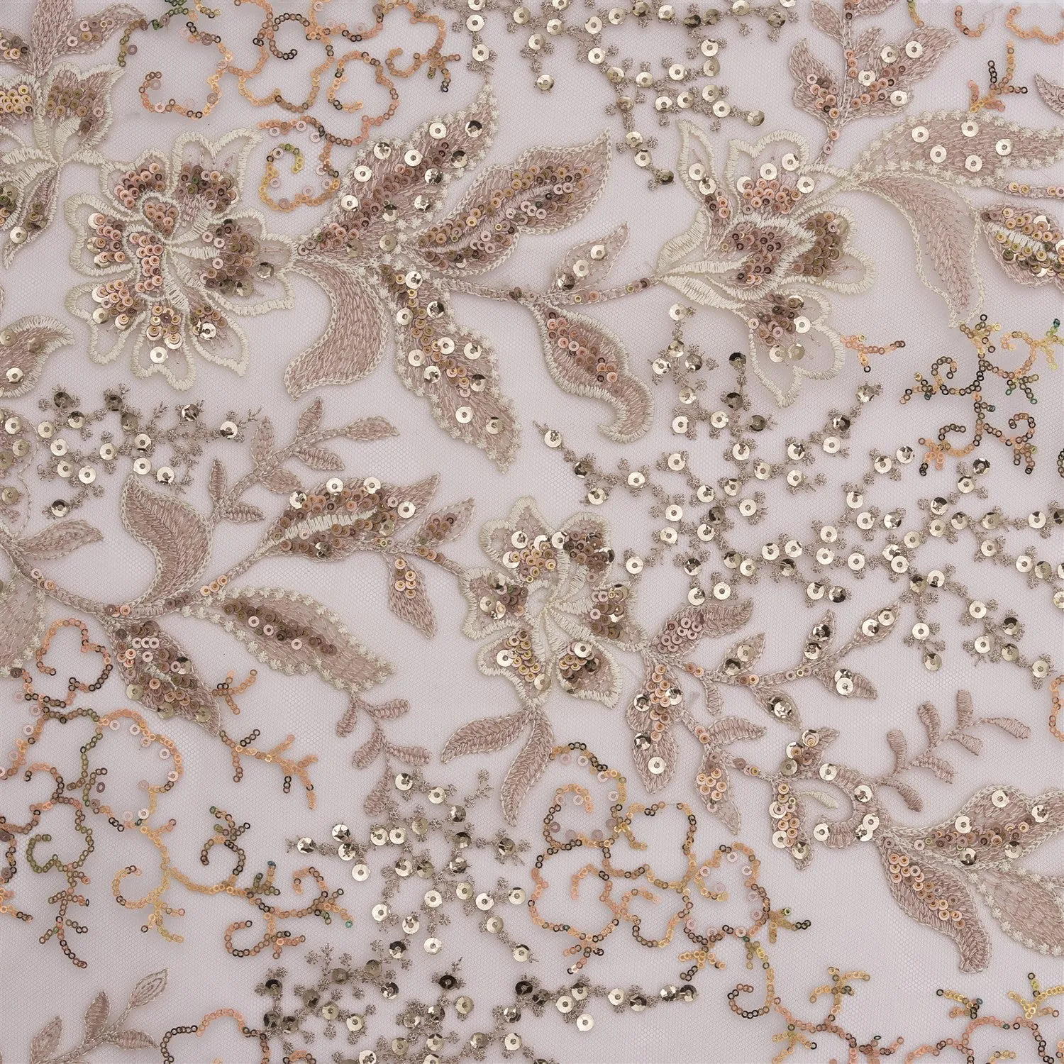 3445 COLORED SEQUINED FABRIC