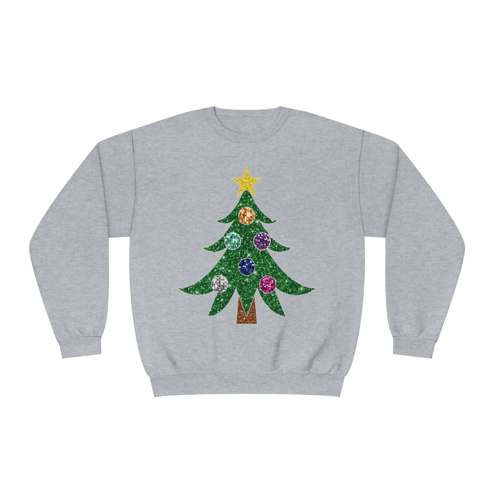 3Blues Designs |   Hazel Blues® |  Glitter Christmas Tree Sweatshirt