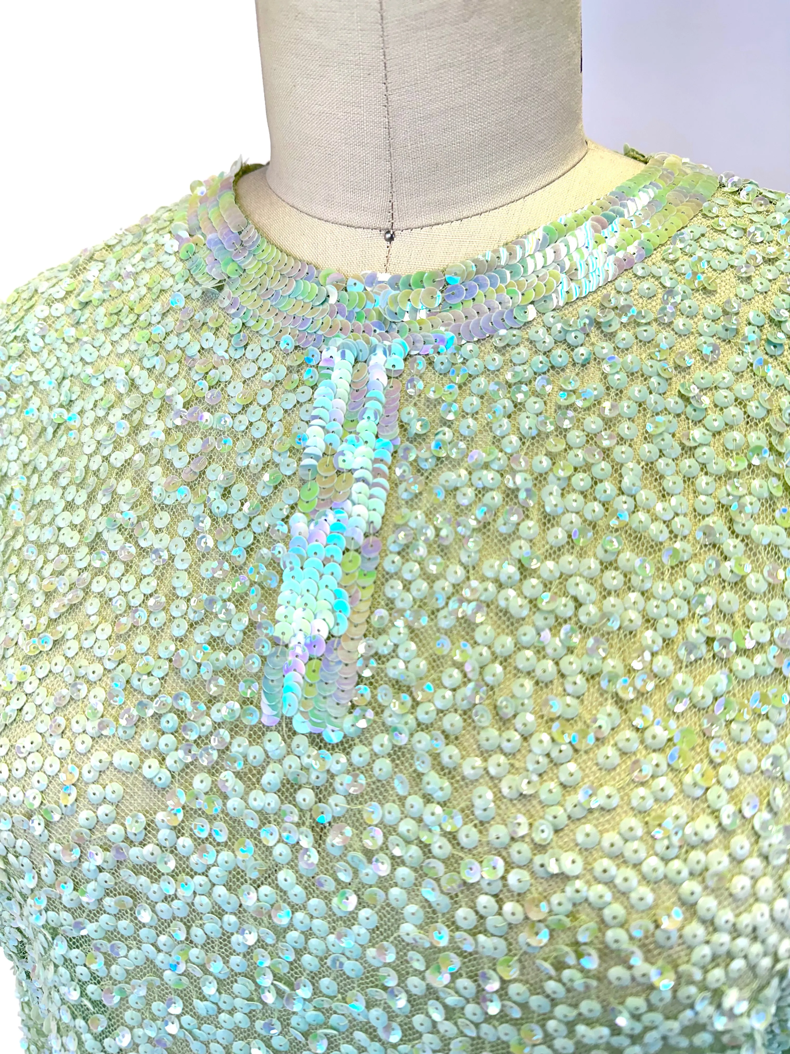 50s Odette Cheny Paris Sequin Top