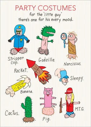 556 Costumes for the Little Guy (Birthday Card)