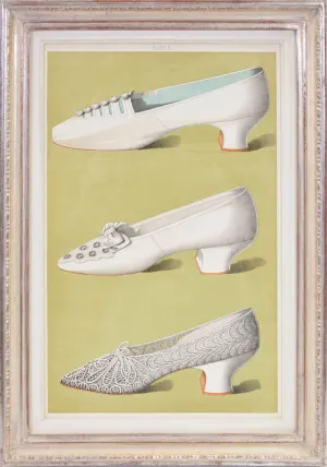 A Group of Six Ladies' Dress Shoes of the Nineteenth Century.
