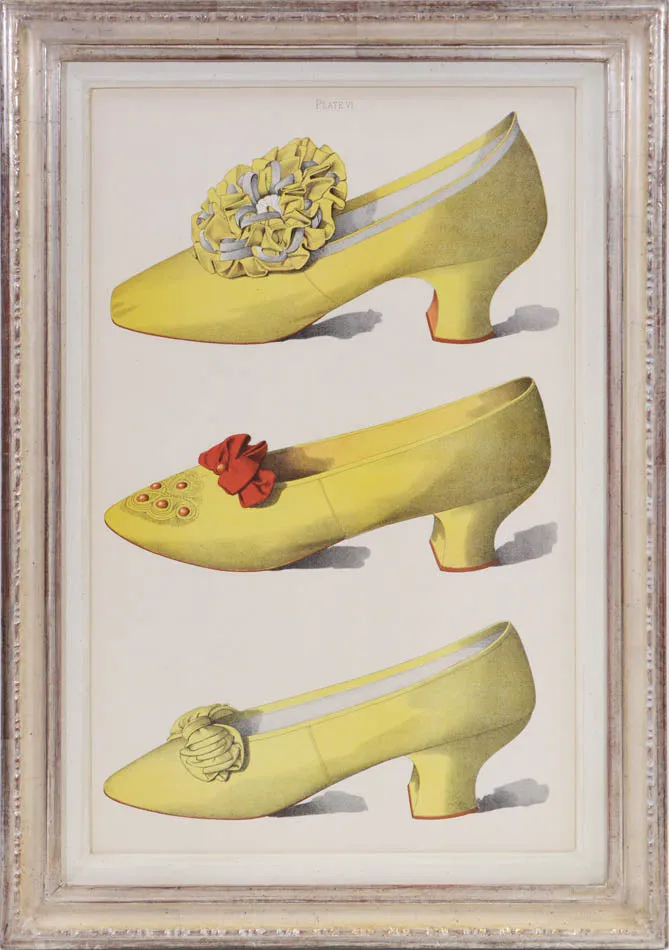 A Group of Six Ladies' Dress Shoes of the Nineteenth Century.