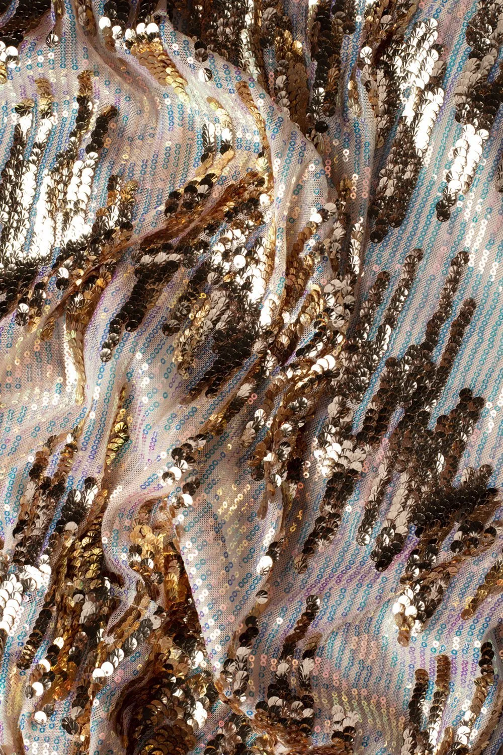 Aatifa Sequin Occasion Modest Top | Gold