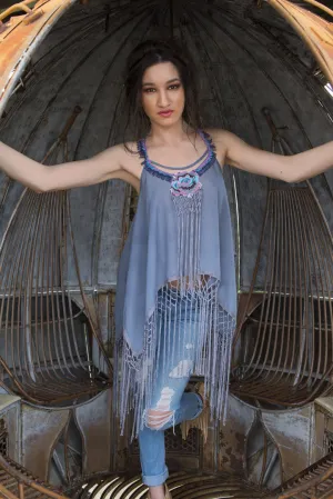 'ACL' Fringe Poncho