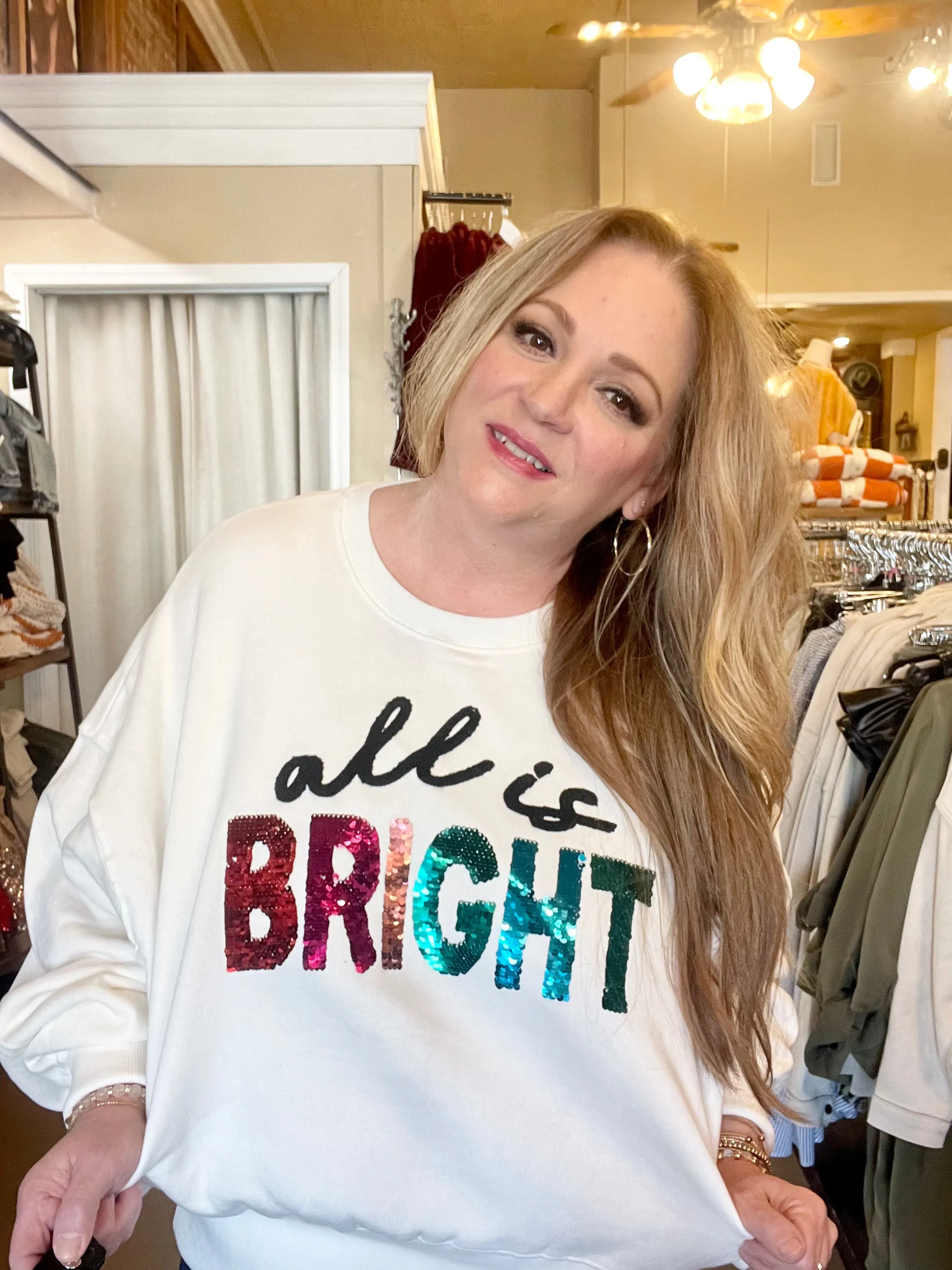 All Is Bright Sweatshirt