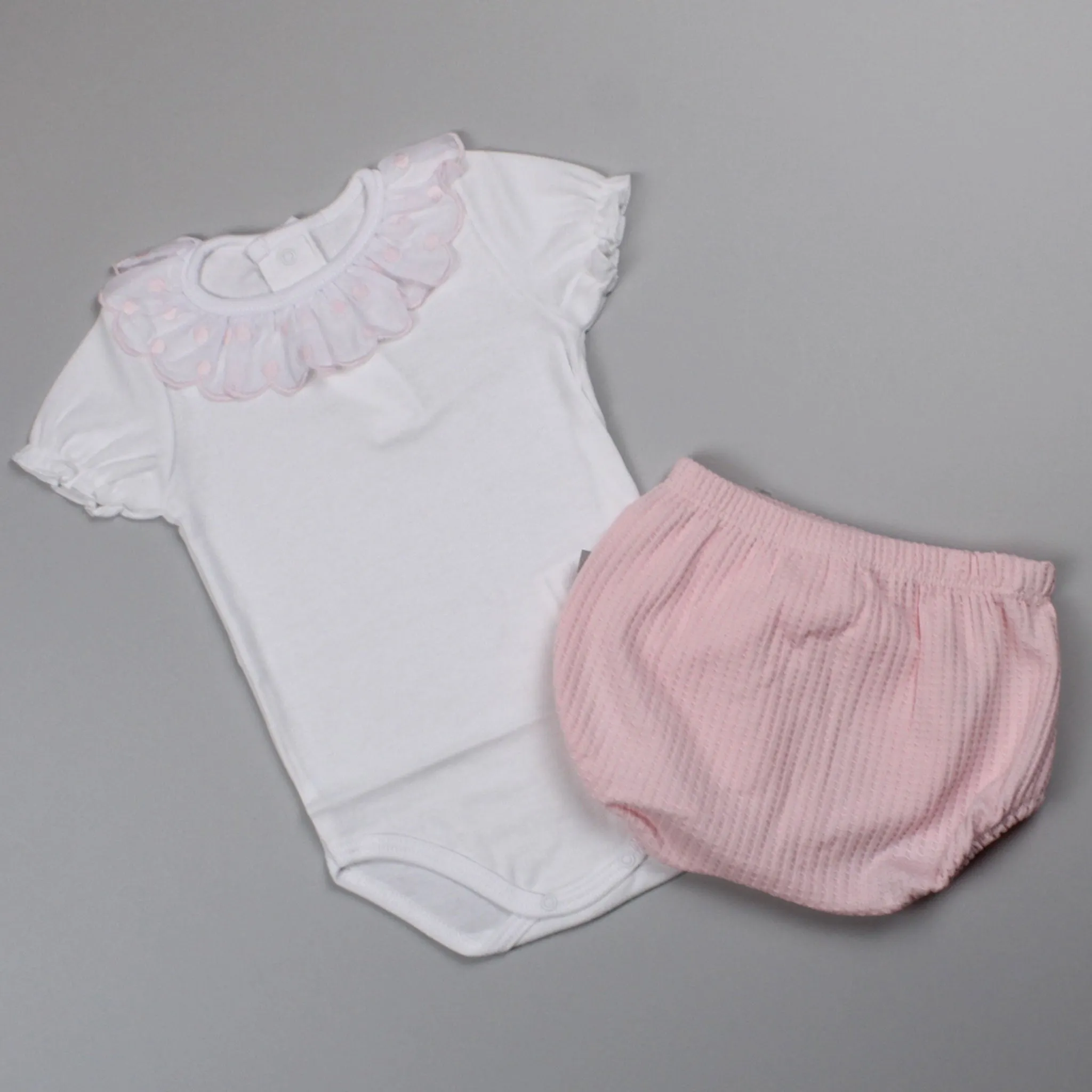 Baby Girls Cotton Vest and Jam Pants Set - Calamaro 16044 & 19107