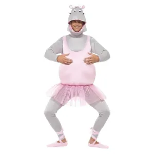 Ballerina Hippo Costume for Adults