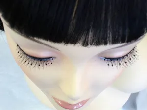Beads Black False Eyelashes Black
