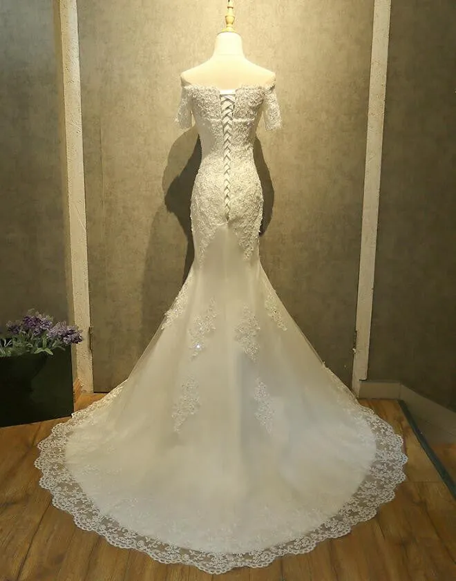 Beautiful Lace Mermaid Wedding Gowns, Wedding Party Dress, Bridal Gowns