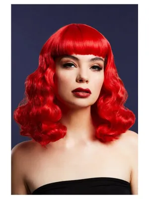 Bettie Red Heat Resistant Accessory Wig