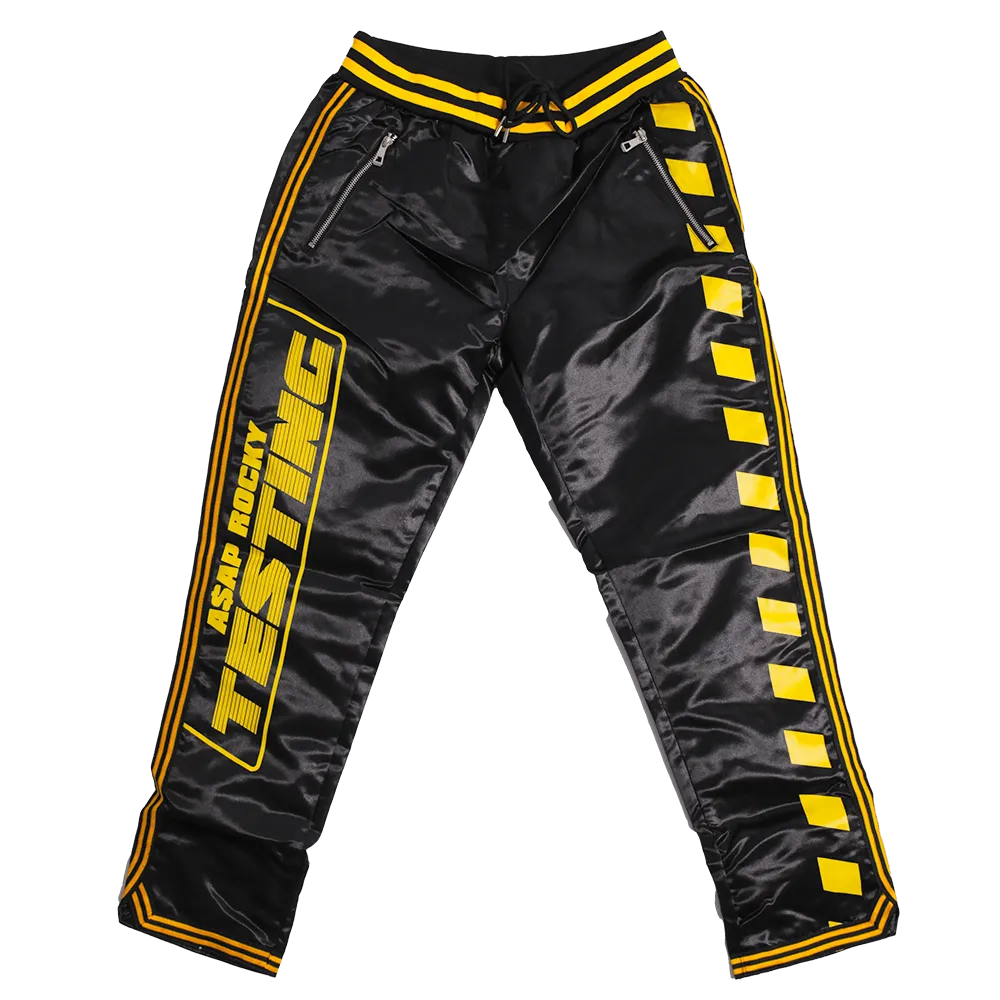BLACK ASAP TESTING SATIN PANTS