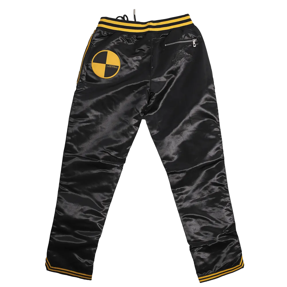 BLACK ASAP TESTING SATIN PANTS