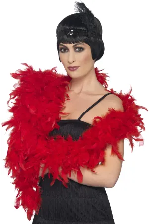 Boa Flapper Style Red Feather