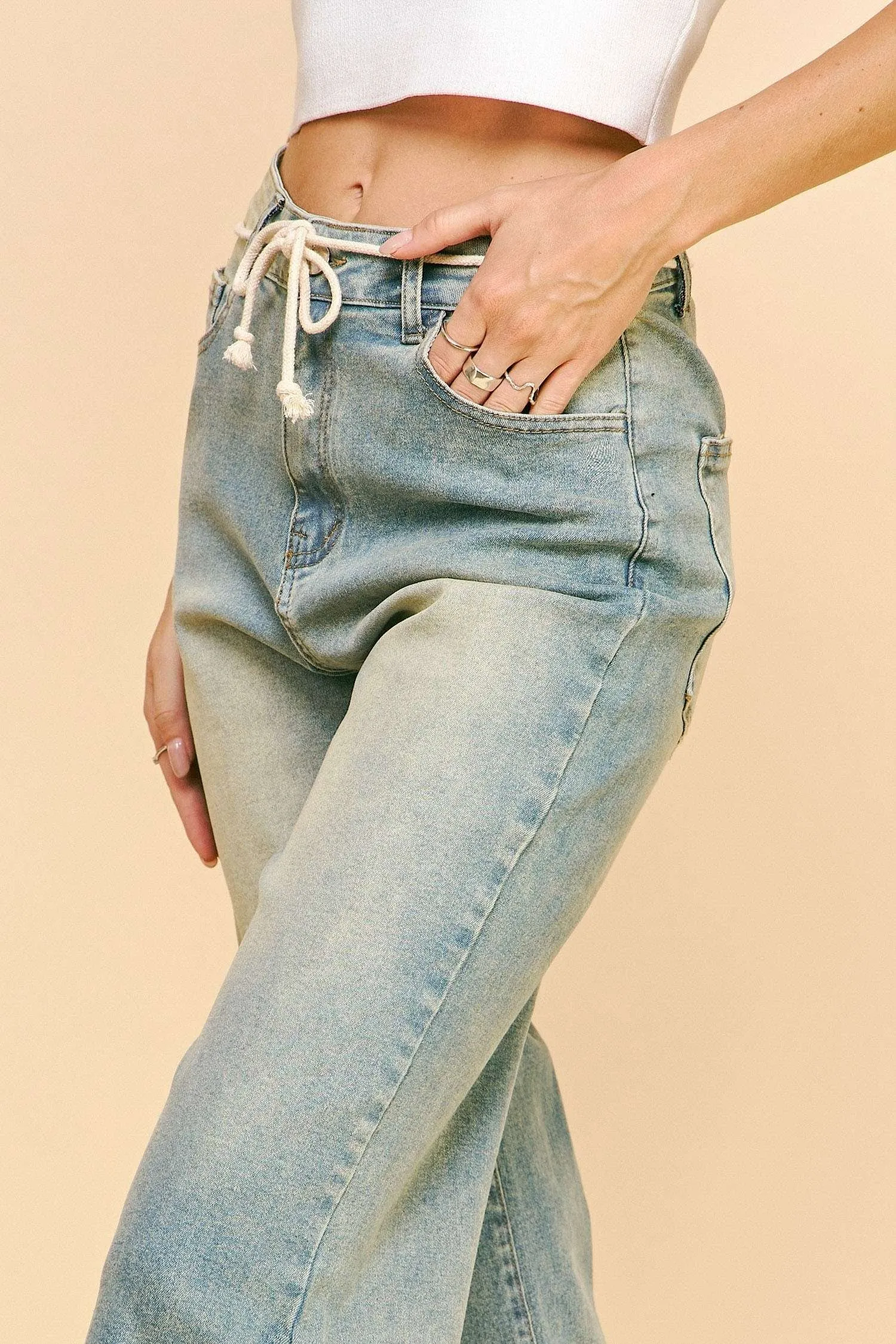 Bohemian Crochet Bottom Jeans
