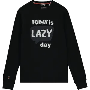 Boys Black Cotton Top