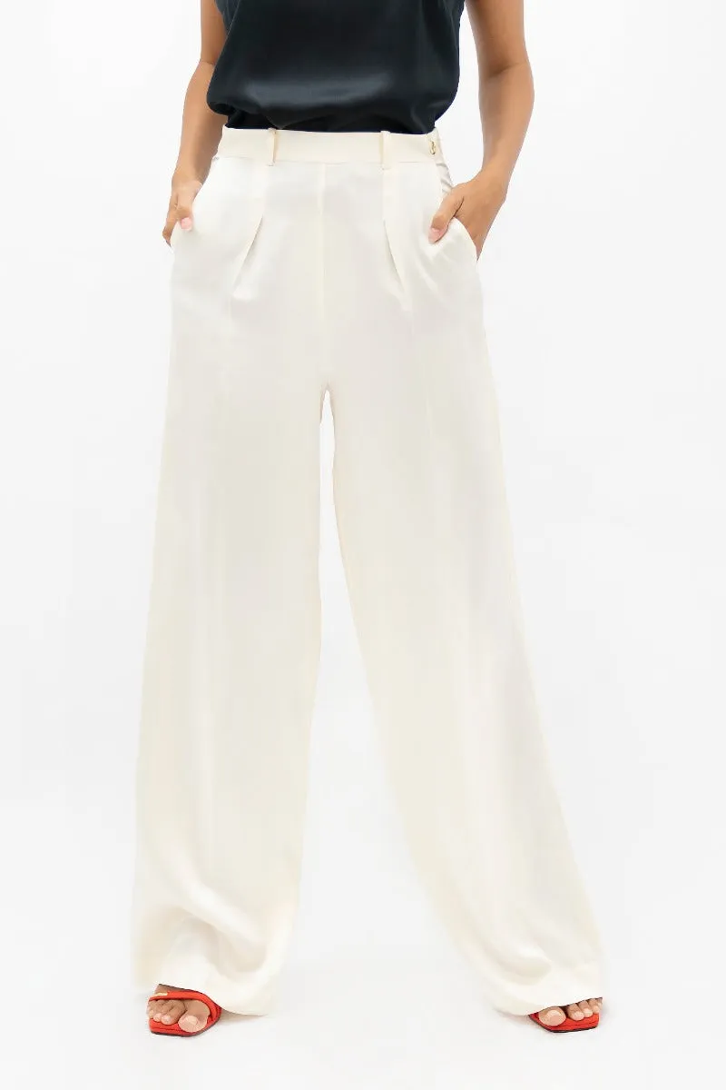 Branson  - Wide Leg Pants - Pearl