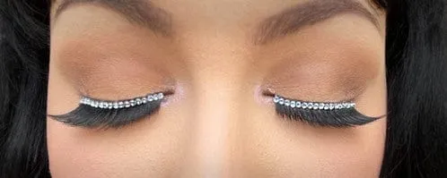 Bright Diamonds False Eyelashes Black
