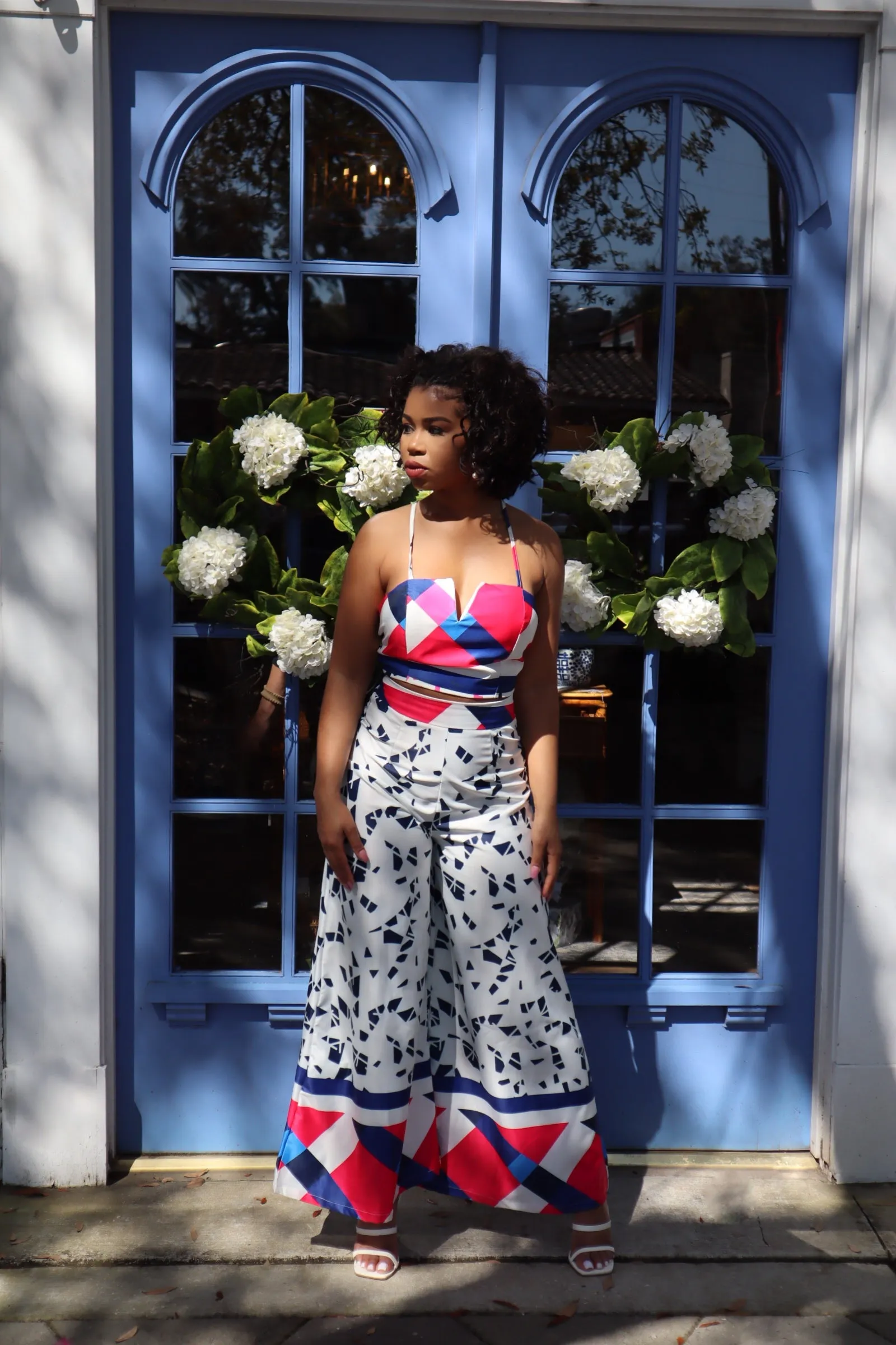 Brunch for 2 Pant Set (WHITE)