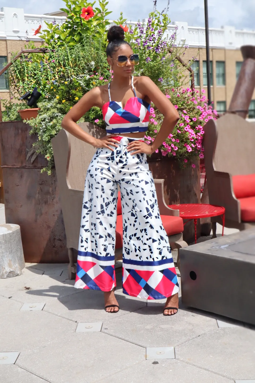 Brunch for 2 Pant Set (WHITE)
