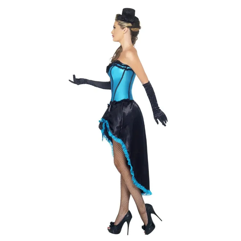 Burlesque Dancer Costume, Blue