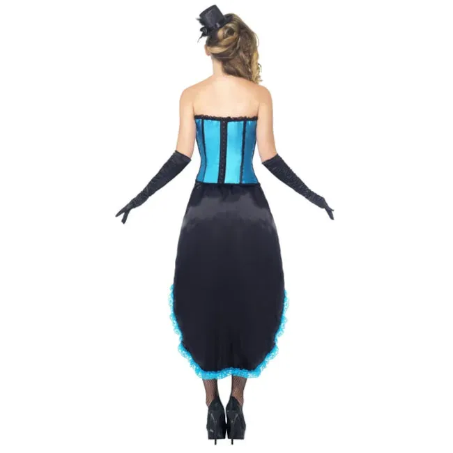 Burlesque Dancer Costume, Blue