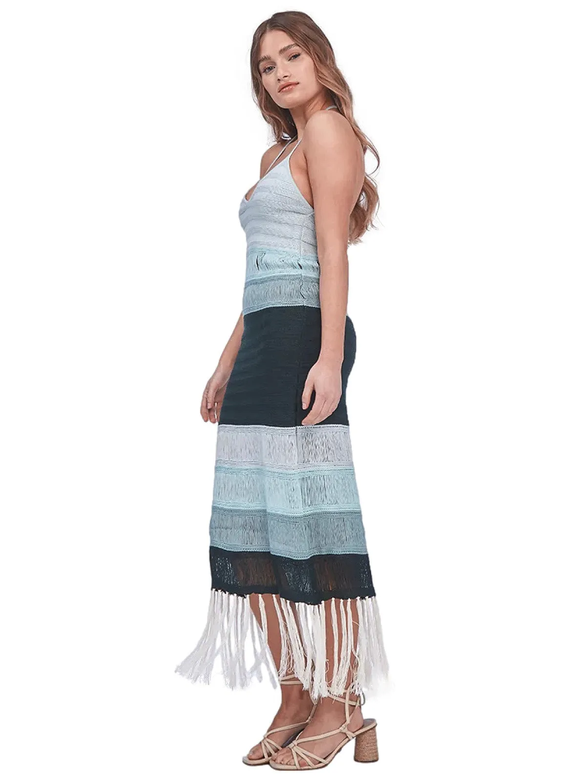 Cameron Blue Knitted Dress ::RET