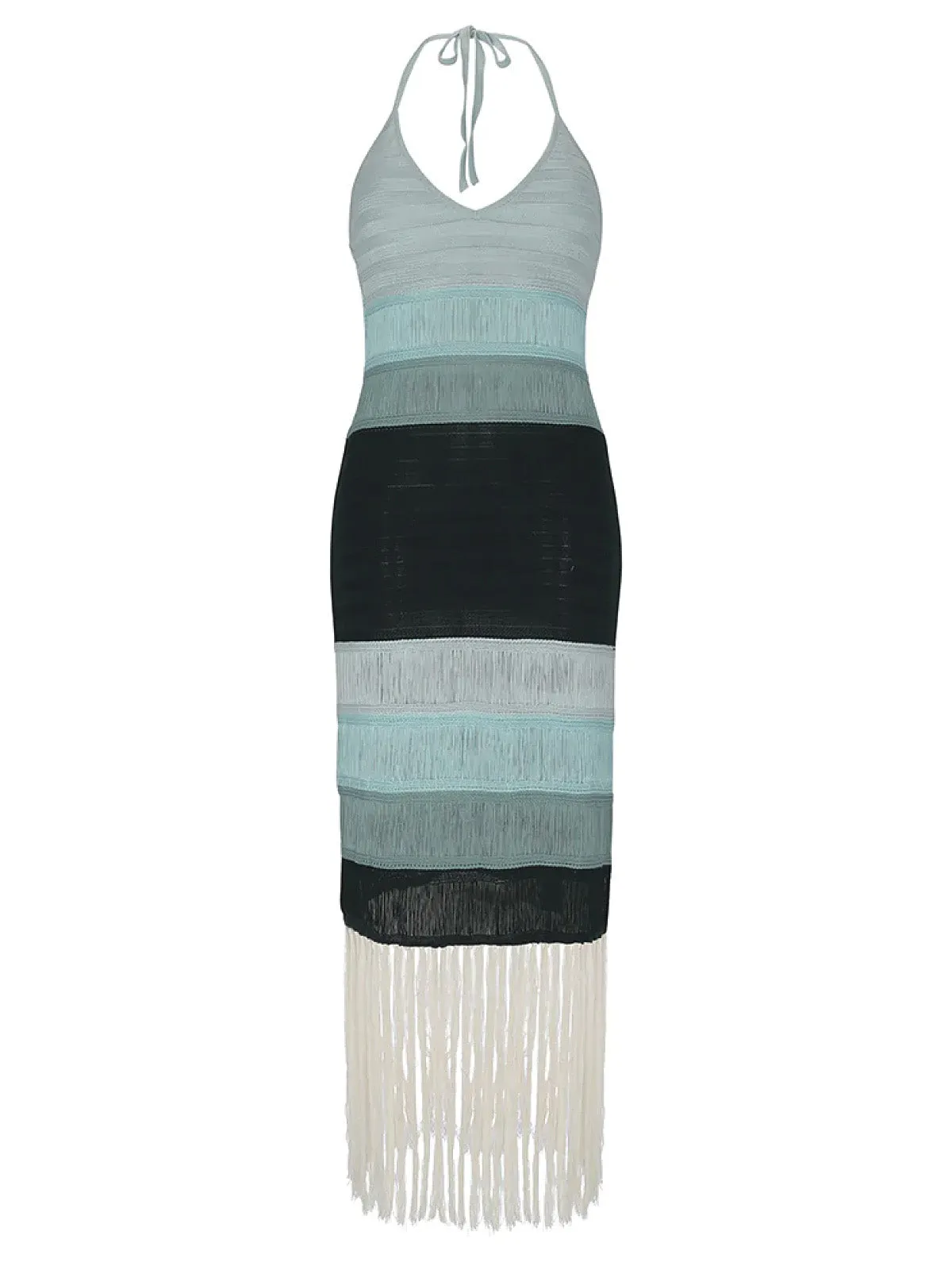Cameron Blue Knitted Dress ::RET