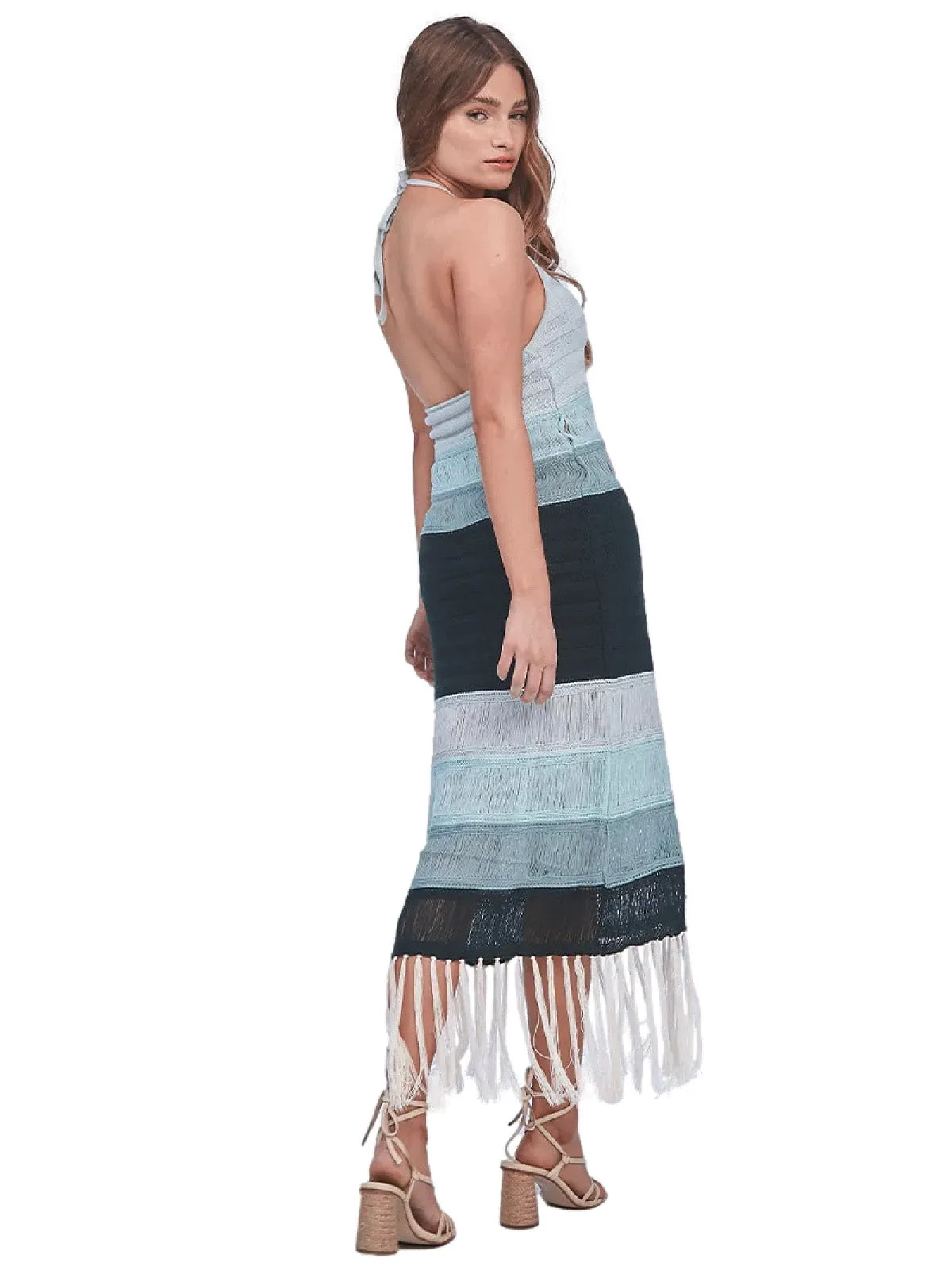 Cameron Blue Knitted Dress ::RET
