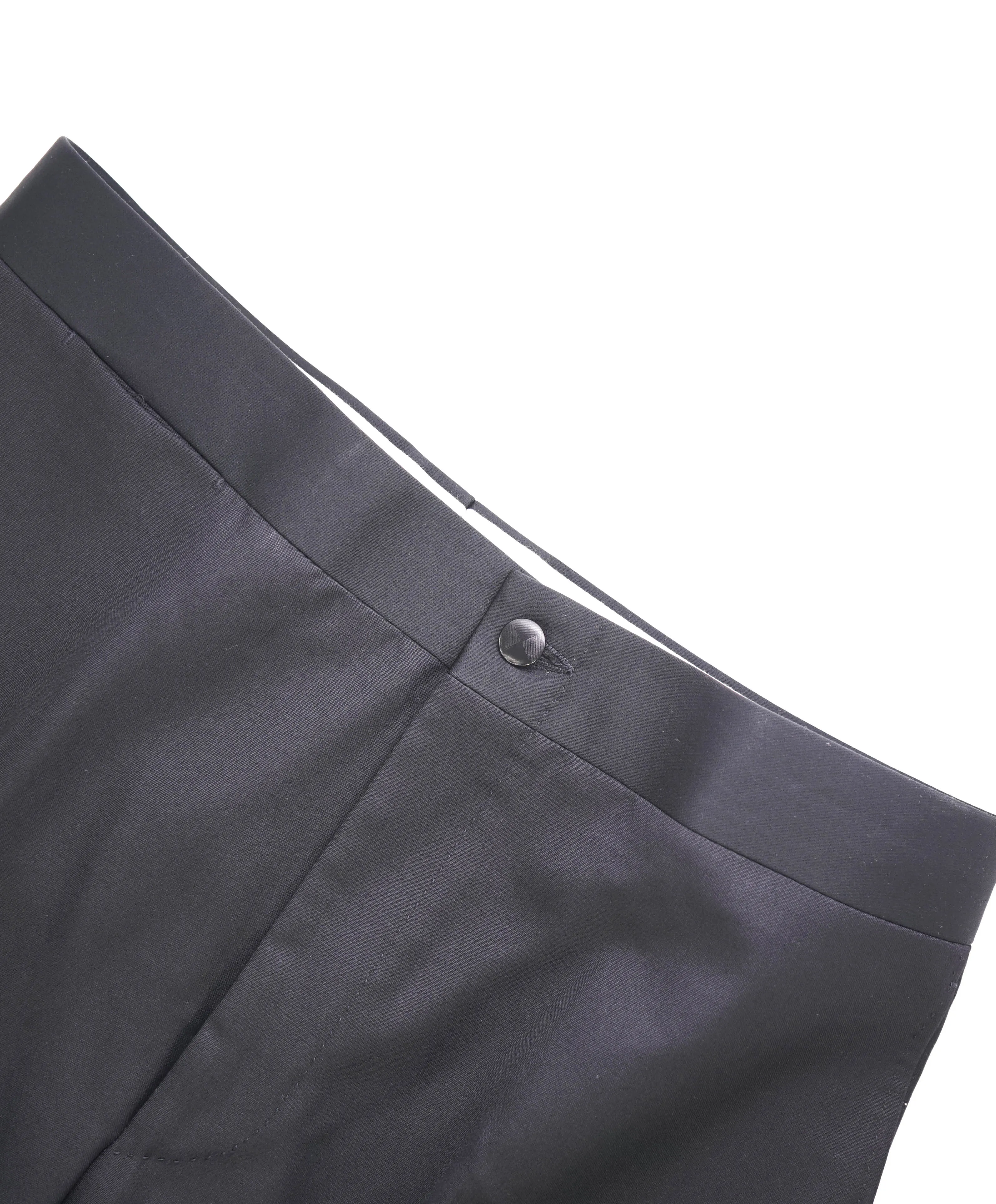 CANALI - *CLOSET STAPLE* Black Tux Flat Front Dinner Pants - 42W