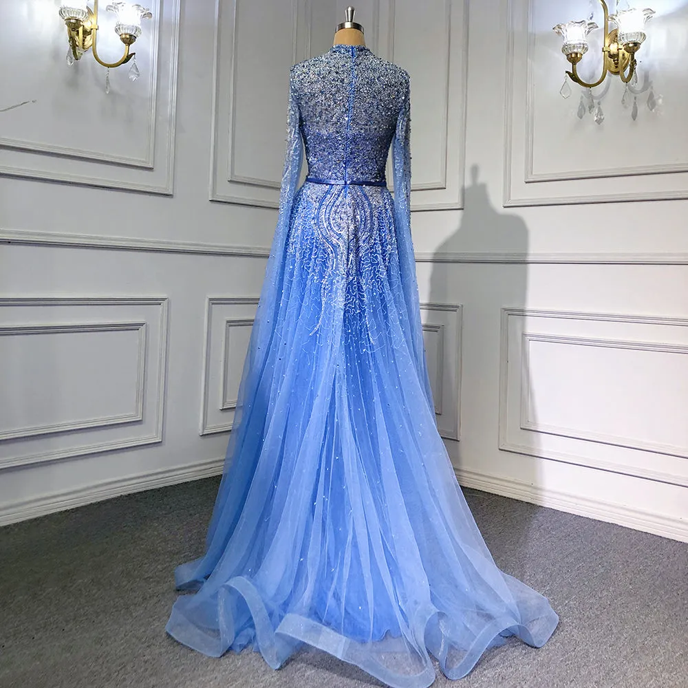 Cape Sleeves Evening Dresses Gowns