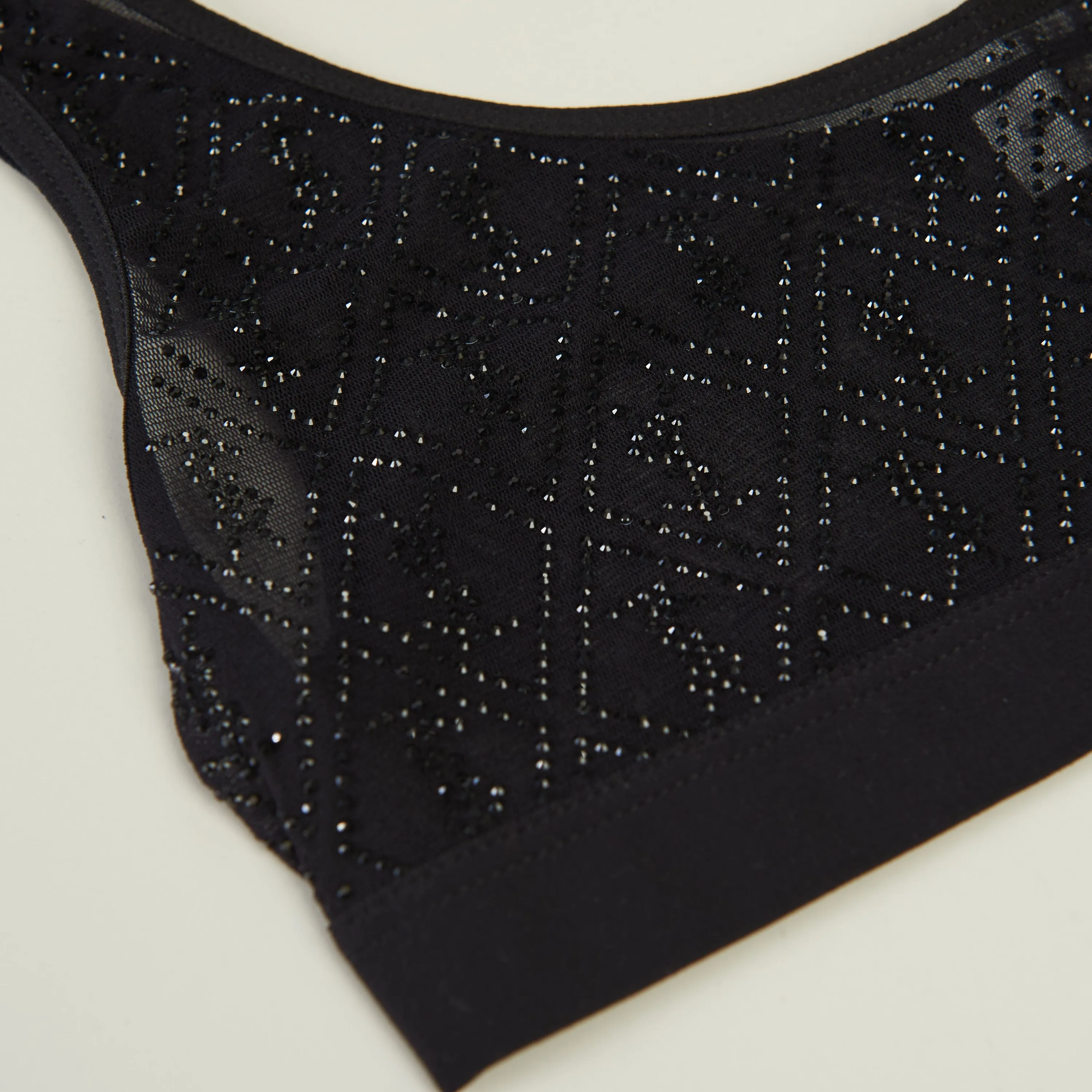 Cassandre Bralette In Tulle Jersey And Rhinestones