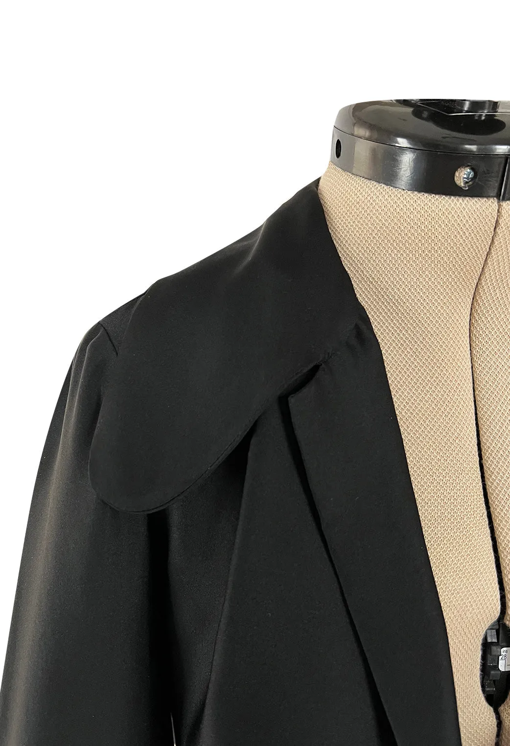 Chic Fall 1972 Christian Dior by Marc Bohan Haute Couture Black Silk Pant Set