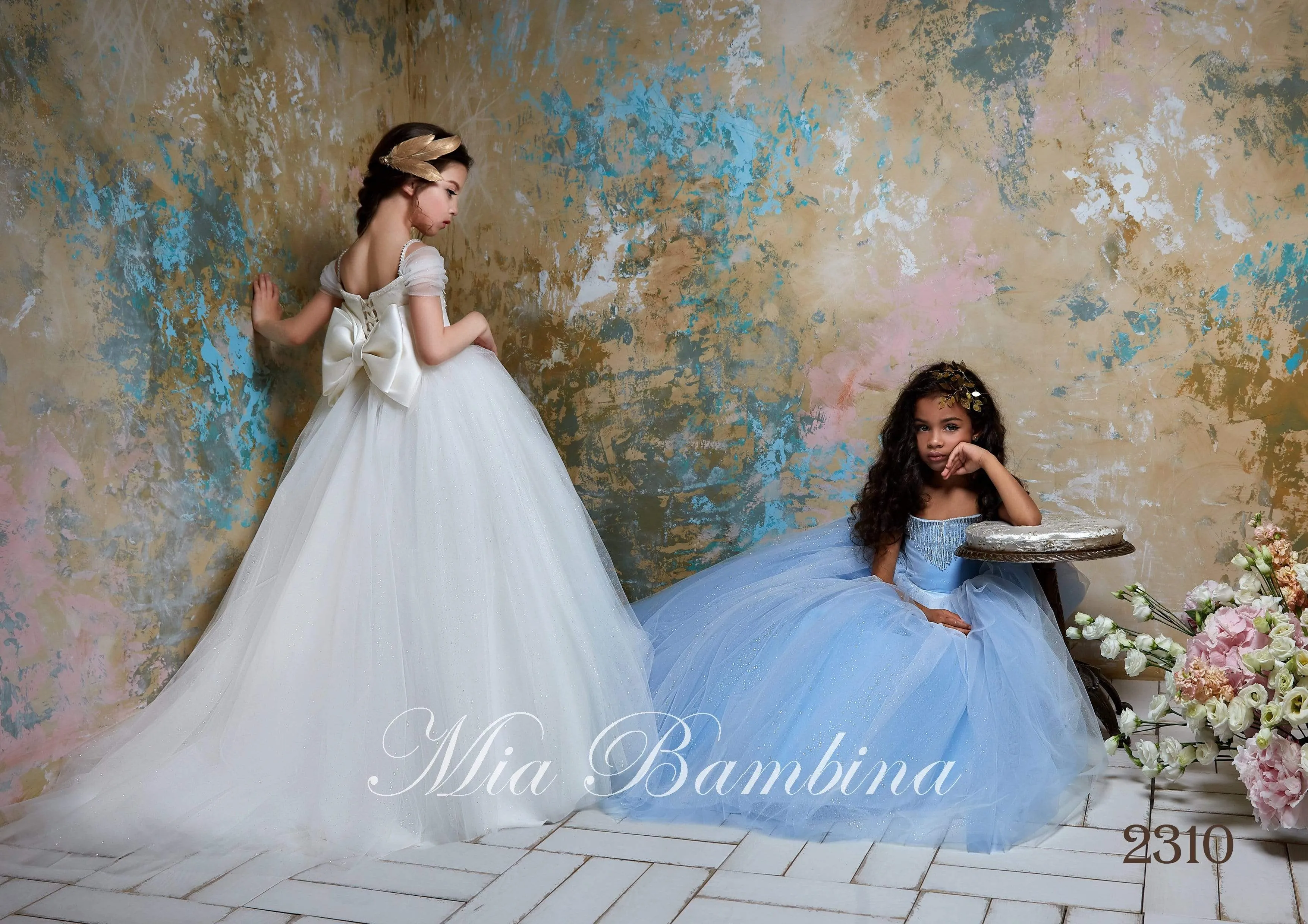 Cinderella Blue Tulle Dress for Girls