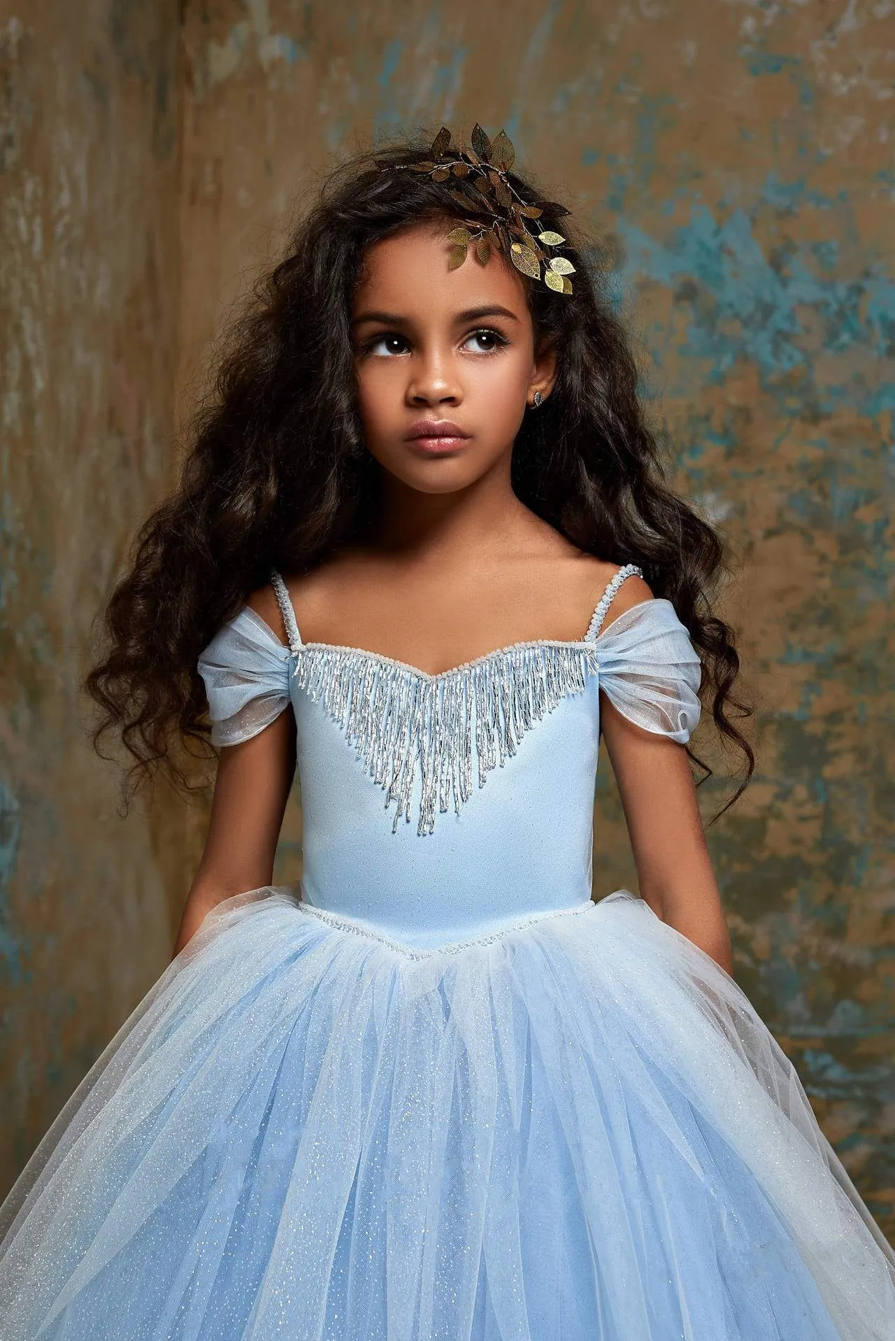 Cinderella Blue Tulle Dress for Girls