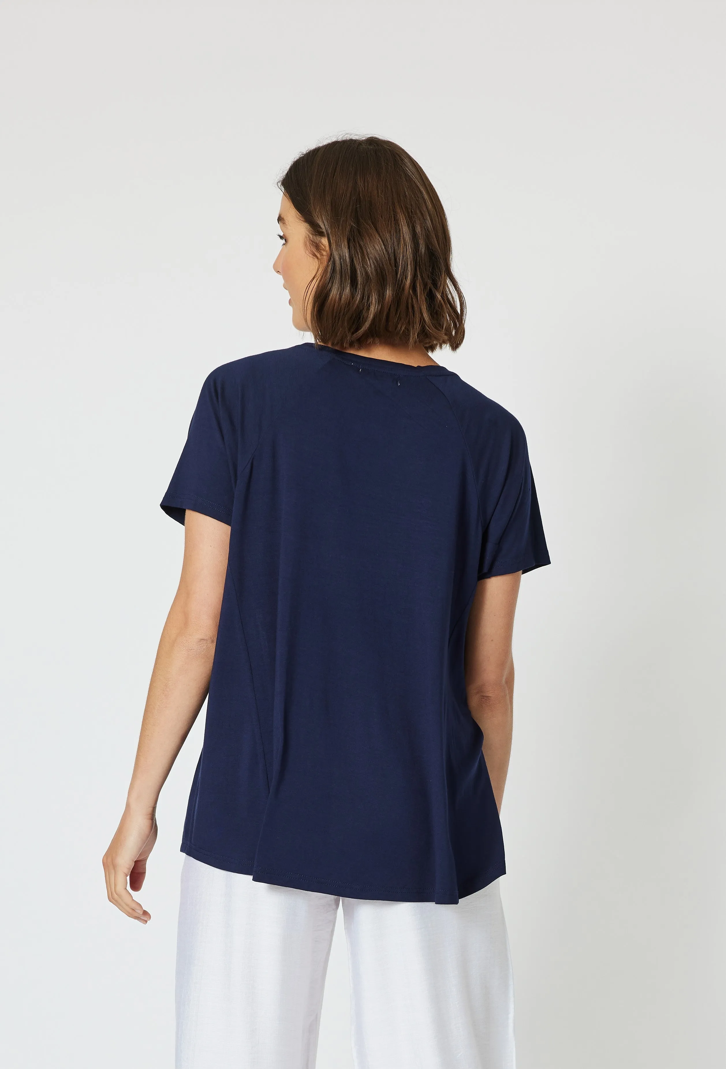 Clarity  navy tee