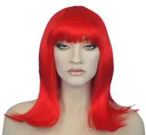 Cleopatra Red Costume Wig Disco Fancy Dress