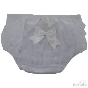 Cotton Frilly Pants- White - FP12-W