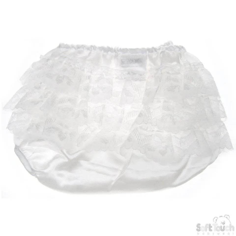 Cream Satin Frilly Pants (FP04-SC)