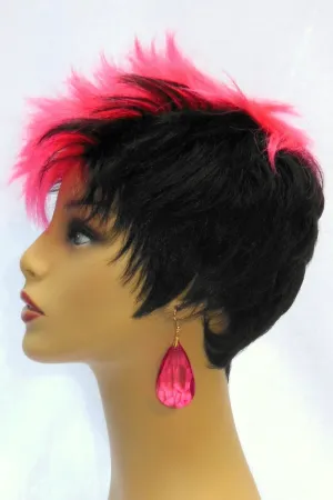 Crystal Drop Plexi Earrings