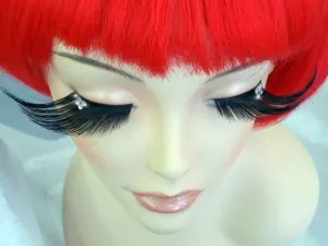 Crystals False Extra Long Eyelashes Black