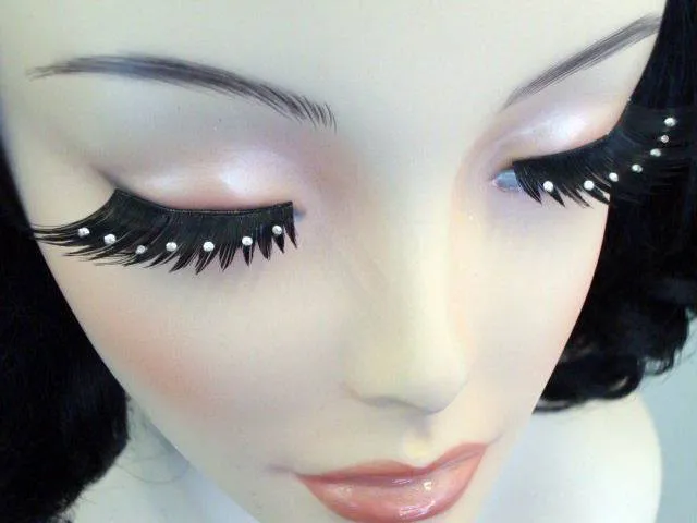 Crystals False Eyelashes Black