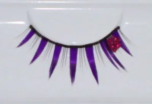 Daisy Crystal False Eyelashes Purple Pink