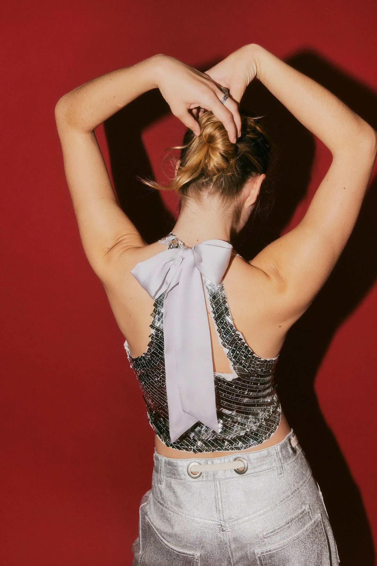 Disco Fever Cami | Silver