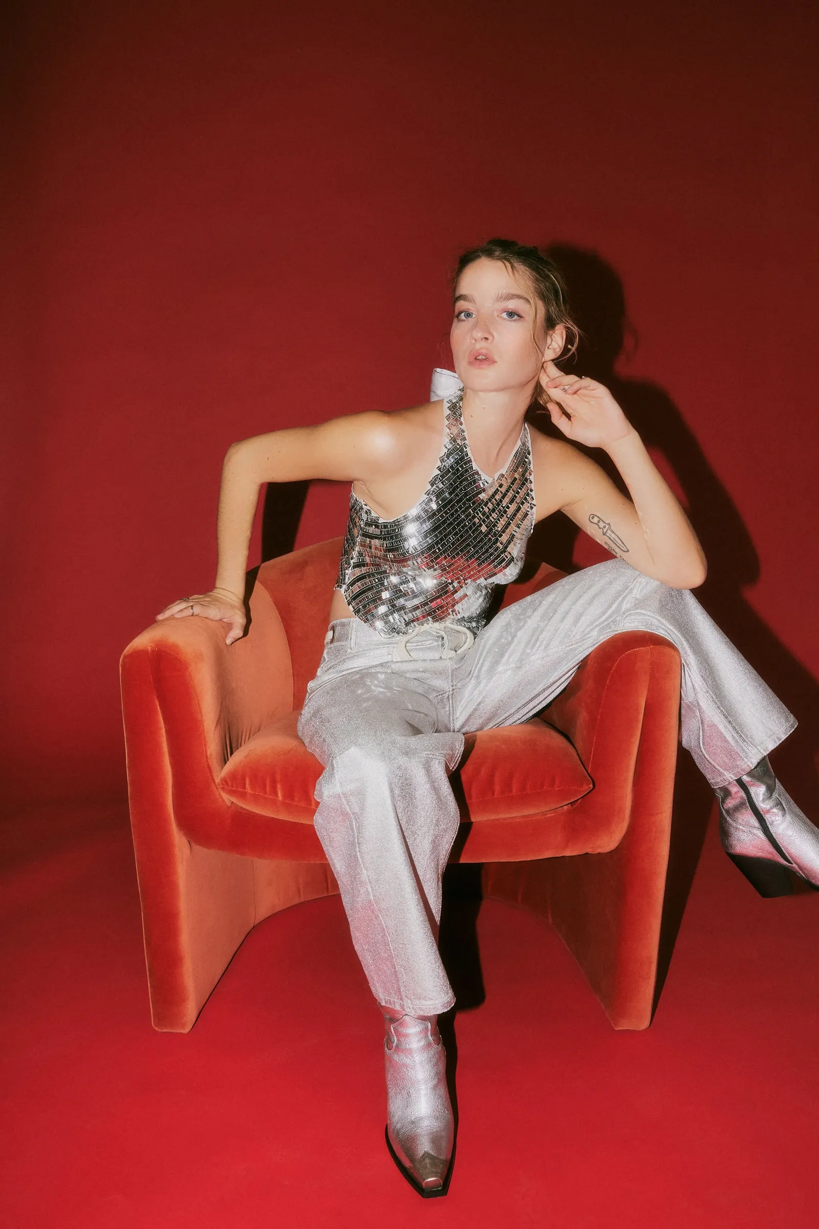 Disco Fever Cami | Silver