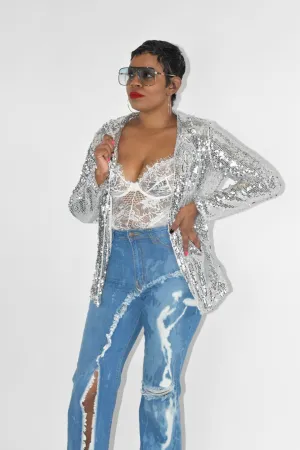 Disco Sequin Blazer/Top