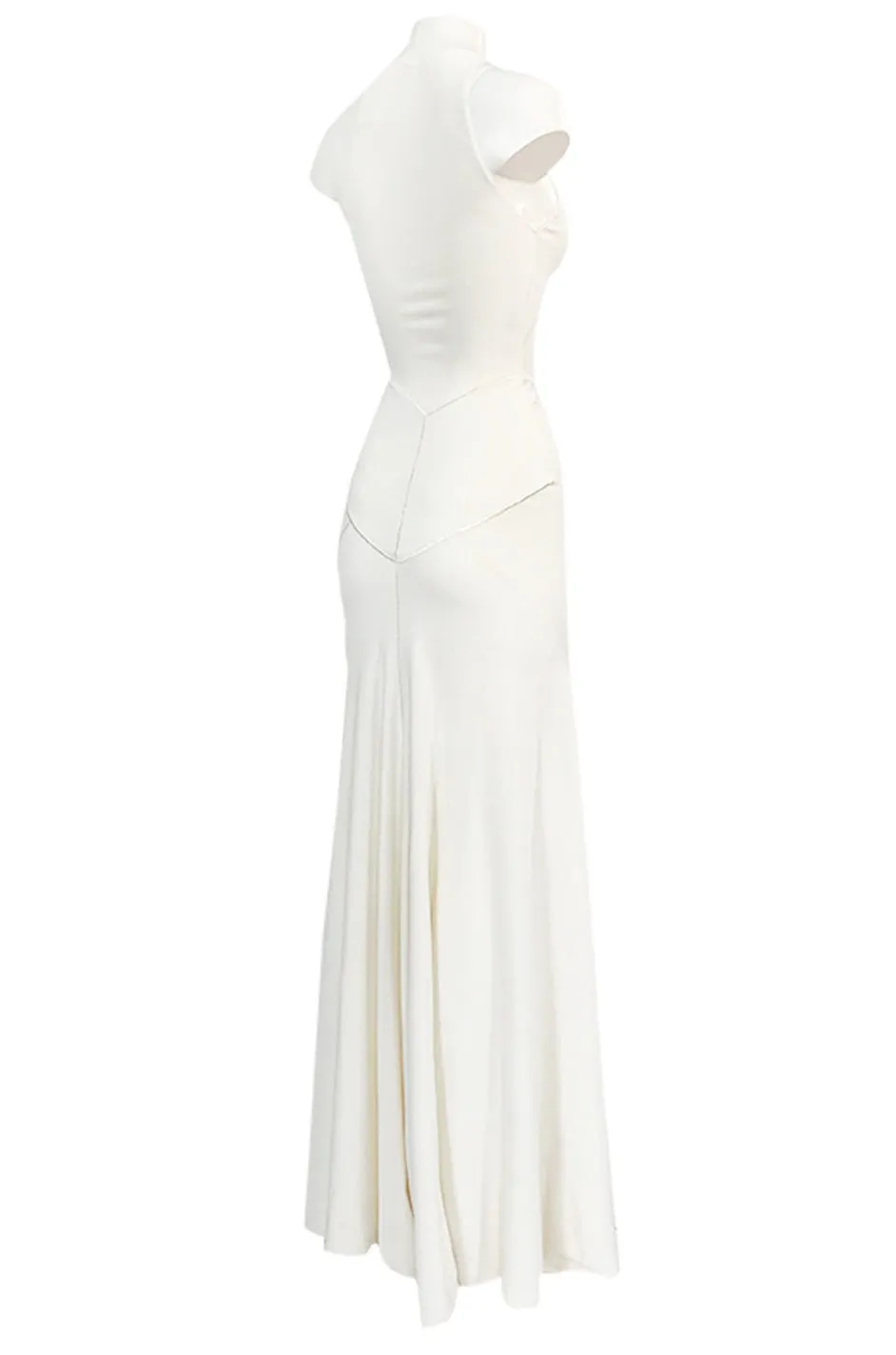 Documented Fall 2001 Azzedine Alaia Couture Runway Dress in Ivory